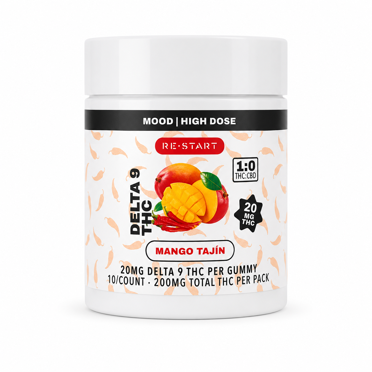 20MG THC Gummies - Mango Tajín / 10-ct